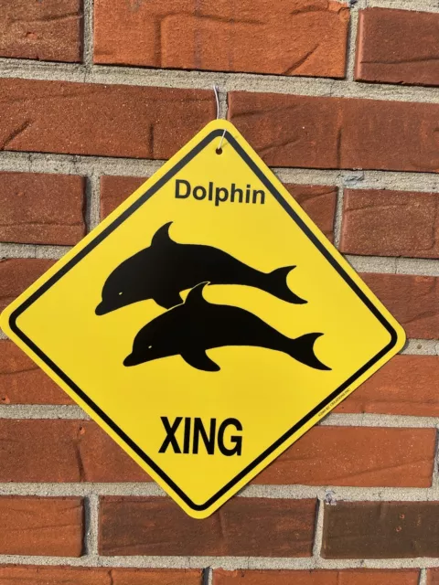 Dolphin Crossing Sign: 'Dolphin  XING'. NEW!! KC creations Sea Life Aquarium