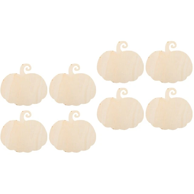 8 PIEZAS Halloween Festival Calabaza Colgante Decorativo Calabaza De Madera Para Halloween