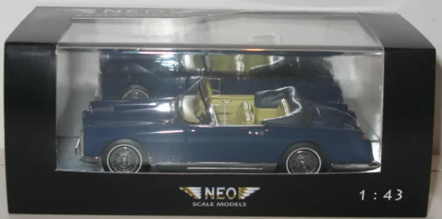 Neo Scale Models 1:43 NEO 43407 1956 Blue Facel Vega FV2c Convertible MINT