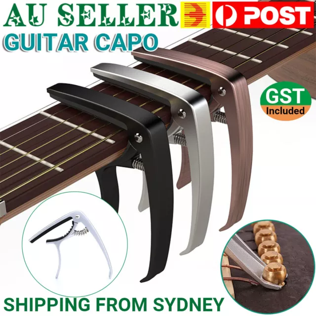 Alloy Guitar Capo Quick Change Release Trigger Clamp for Guitar Ukulele Bass