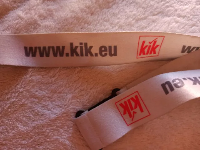 KIK Textil Discount Schlüsselband / Lanyard / Keyholder NEU