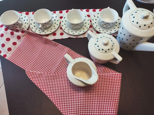 Teiera Richard Ginori Mondovi - set completo + Foulard Vintage