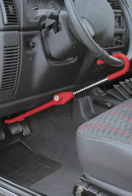 Steering Wheel Lock Clamp Car Van Security Anti Theft Keys Universal Stick Ac66