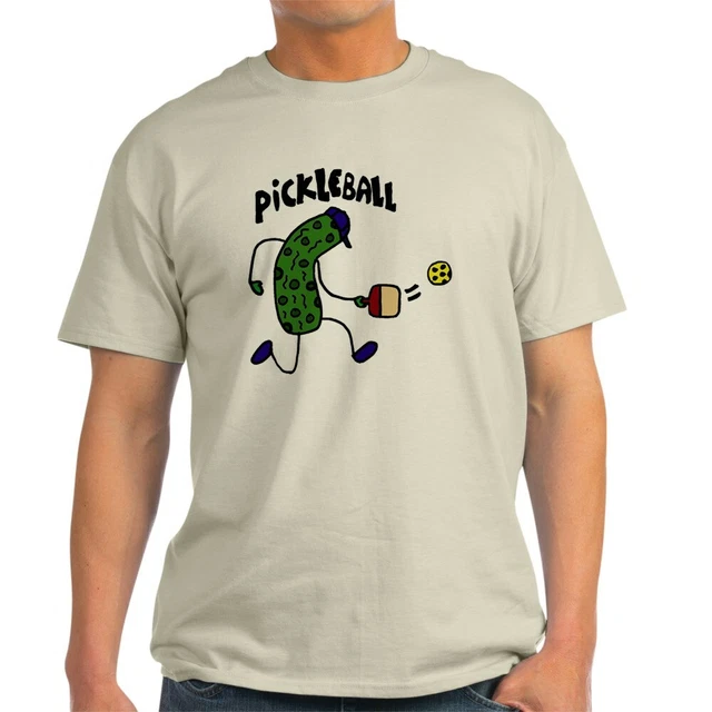 CafePress Pickleball Pickle Art Light T Shirt 100% Cotton T-Shirt (1153412111)