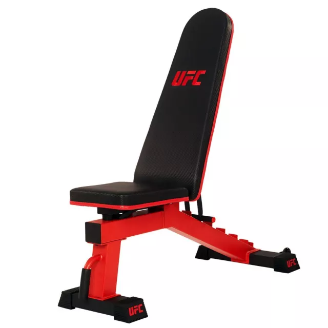 UFC FID Utility Bench Deluxe 3-in-1 Adjustable 7-Position Military Weight Bench