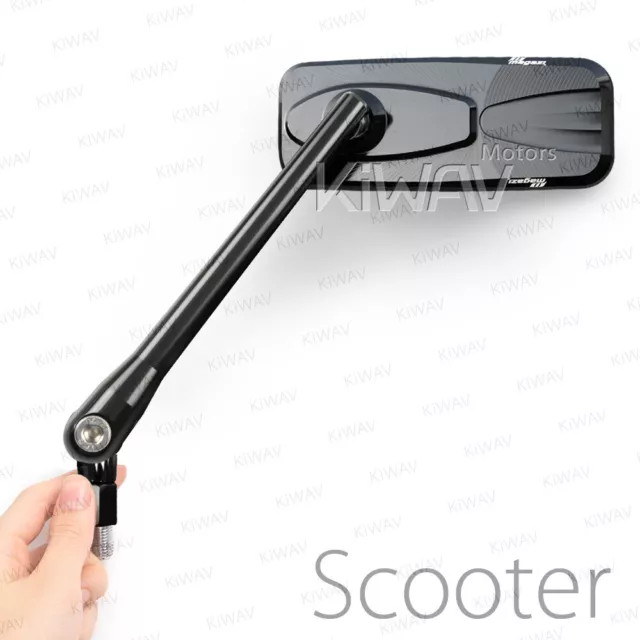 motorcycle mirrors modern black 8mm for scooter Magazi