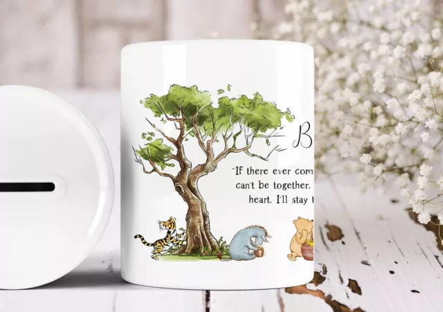 Personalised Winnie the Pooh & Friends Money Box Ceramic Gift Idea