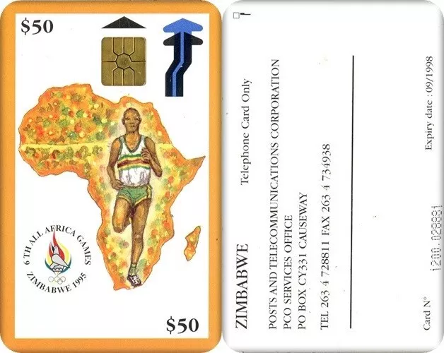 N°69  Rare Telecarte Zimbabwe / Rare Zimbabwe Phone Card / Ttb