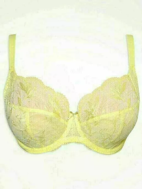 BRAND NEW EX Asda George Embroidered Non Padded Full Cup Bra Yellow Size 38  C £5.99 - PicClick UK