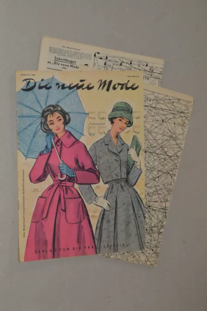 Die neue Mode Modezeitschrift nach 1950 Schnittmusterbogen Nr. 1436