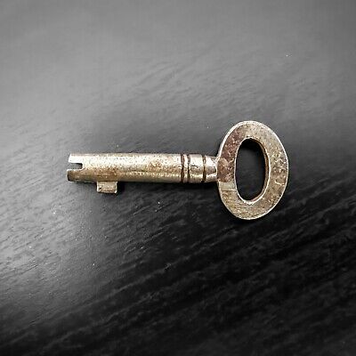 1.5" Genuine Vintage Antique Fancy Ornate Small Miniature Barrel Skeleton Key