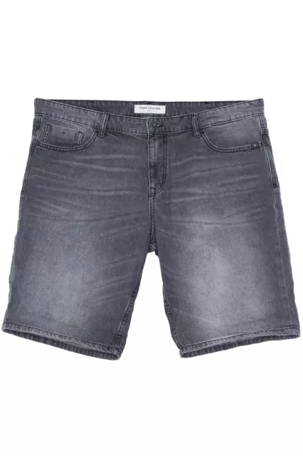 Tom Tailor Plus Slim Fit Jeansshorts Bermudas Herren Kurze Hose Denim Blau Grau