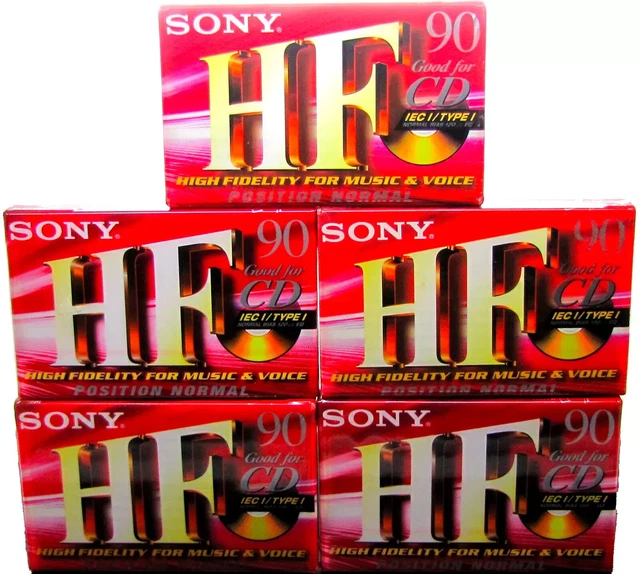 Lot De 10 Cassettes Audio Sony HF-S 90 Minutes - Occasion