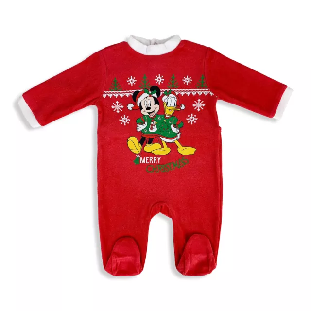 Tutina natalizia Pagliaccetto neonato Disney Mickey Mouse Pigiama bimbo 4823