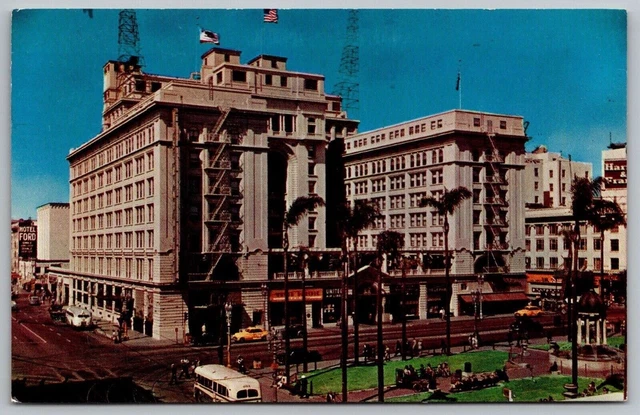 US Grant Historic Plaza San Diego California Postcard PM Redondo Beach CA Cancel