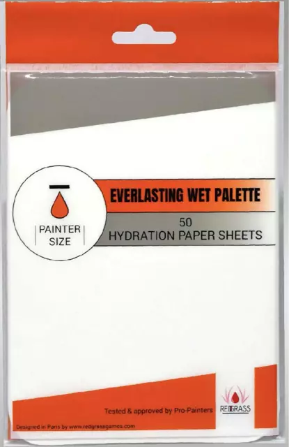 games 50 Hydration Paper Sheets for Everlasting Wet Palette Painter - Hydration