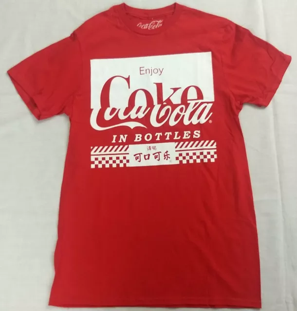 Enjoy Coca-Cola In Bottles Japanese Coke Red Mens T-Shirt