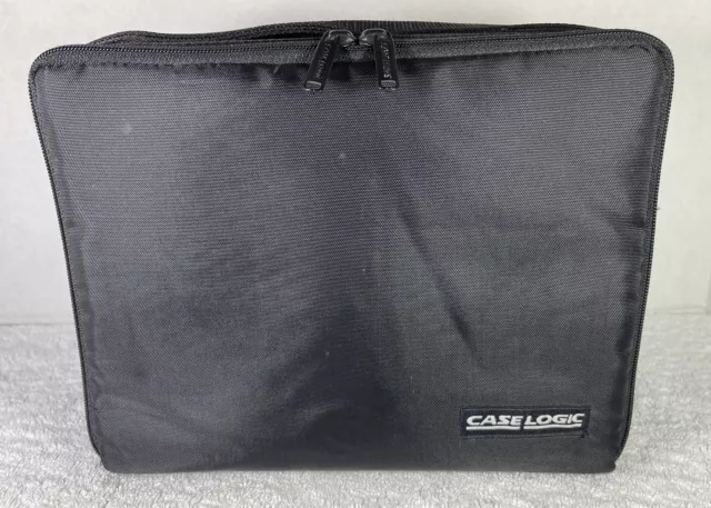 Case Logic Black 30 CD / Disc Holder Travel Carrying Case DJ Carry Bag w/ Strap