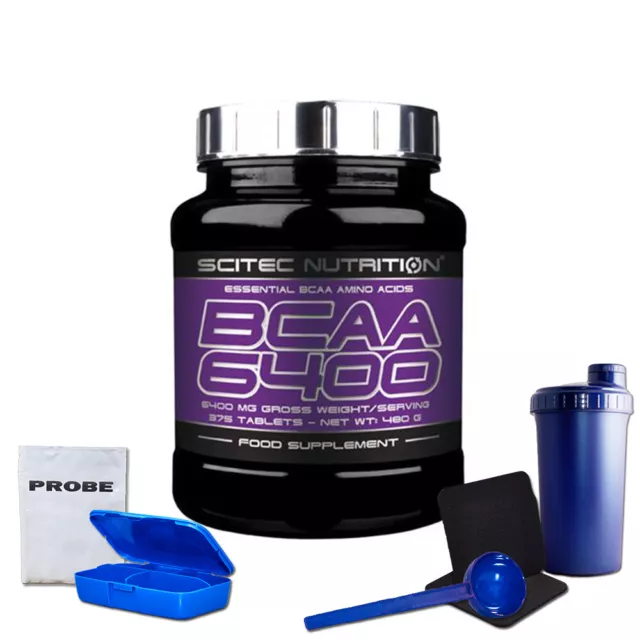 (49,79 EUR/kg) Scitec Nutrition BCAA 6400 375 Tabletten Dose + Bonus