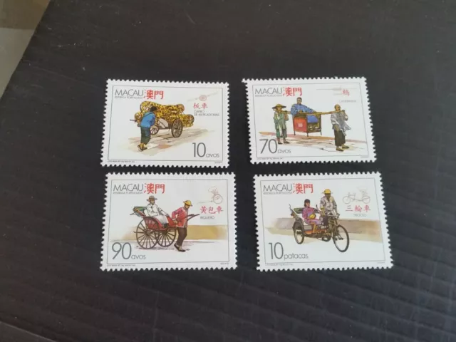 Macao 1987 Sg 656-659 Traditional Vehicles  Mnh (M)