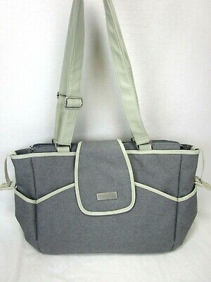 CARTER'S LARGE Unisex DIAPER BAG Gray Just One You