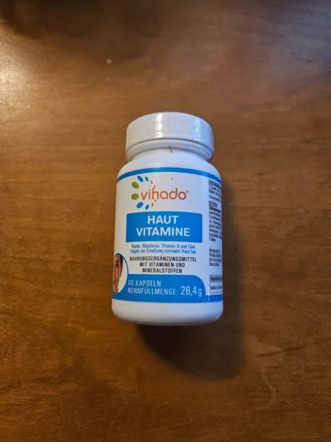 Vihado Haut Vitamine – Hautpflege von innen mit Zink, Biotin und Vitamin A