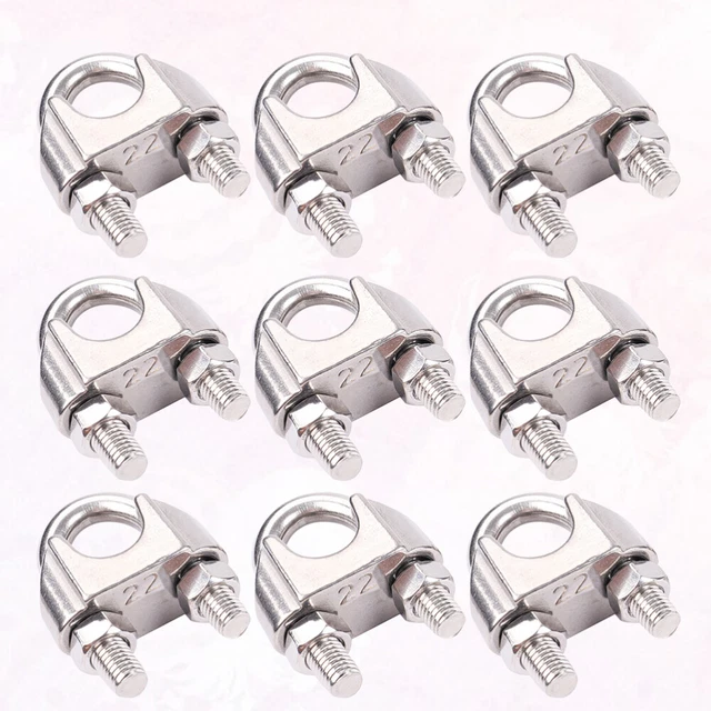 10 pz morsetto clip corda fissaggio sella filo mandrino corda