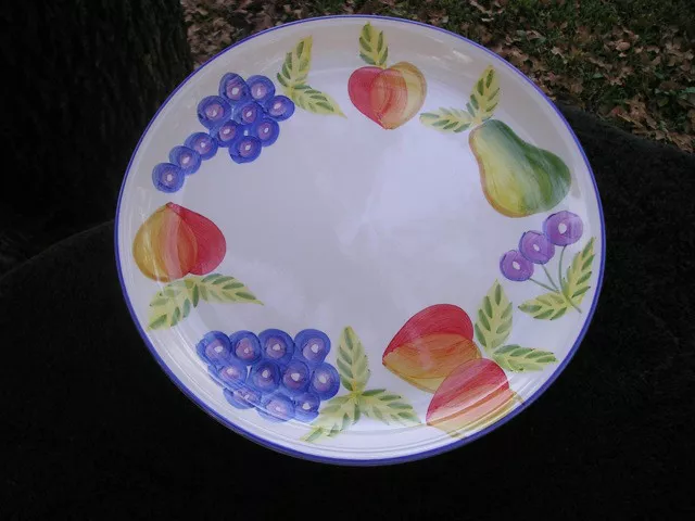 Heritage Artist's Touch Orchard Jubilee Fruit White Dinner Plate 3484