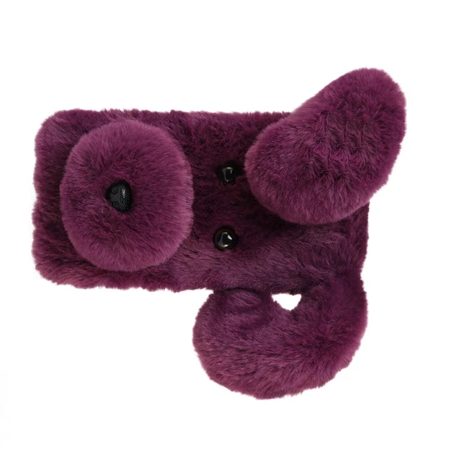 Coque pour téléphone à motifs en peluche douce Mignon Mode Hiver Garder 7