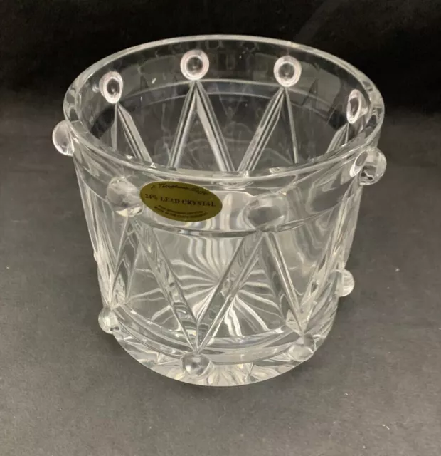 Drum Shaped Crystal Vase by Teleflora - Bohemia Crystal