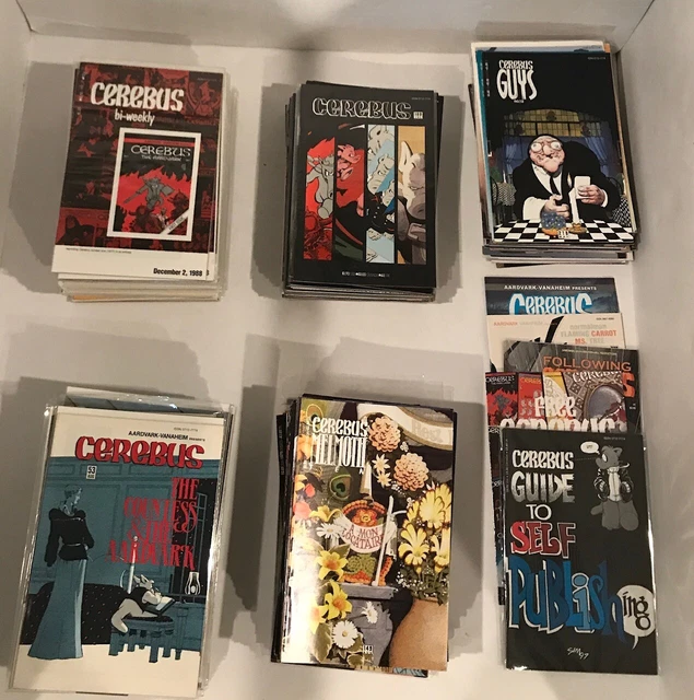 Lot Of 242 Cerebus #1-300 Set + 1 Shots  Dave Sim Aardvark-Vanaheim 1981-2004