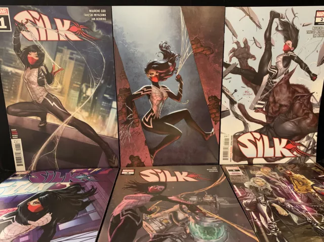 Silk War of Realms Agents of Atlas 1, Sabine Rich Silk Virgin Variant #1-5 Silk