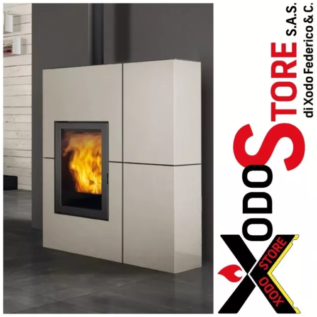 Stufa pellet EDILKAMIN BLADE 2 12 kW UP ACCIAIO - invia mail per sconto