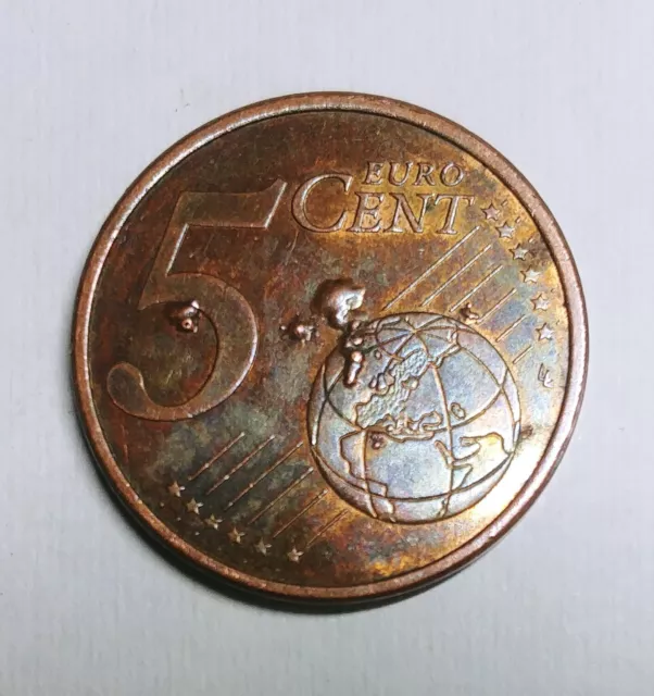 Moneda España 5 Centimos De Euro Año 2000