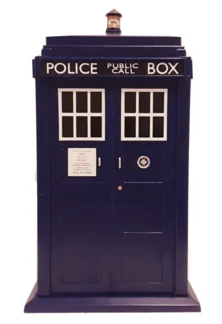 Doctor Who 1963 Phone Booth TARDIS Electronic Collectible Light Sound=EC 10.5"