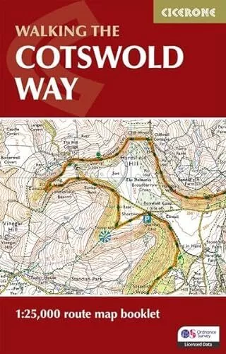 The Cotswold Way Map Booklet: 1:25,000 OS Route Mapping by Kev Reynolds NEW