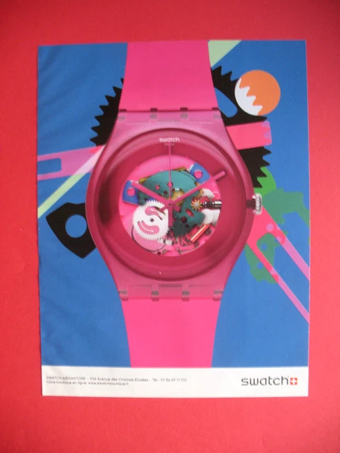 Publicite De Presse Swatch Montre A Cadran Squelette Ad 2012