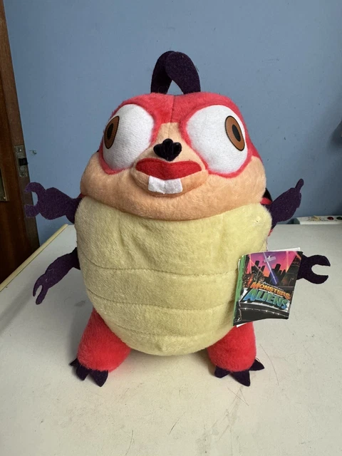 DREAMWORKS 2009 MONSTERS Vs Aliens Insectosaurus Plush Soft Toy With