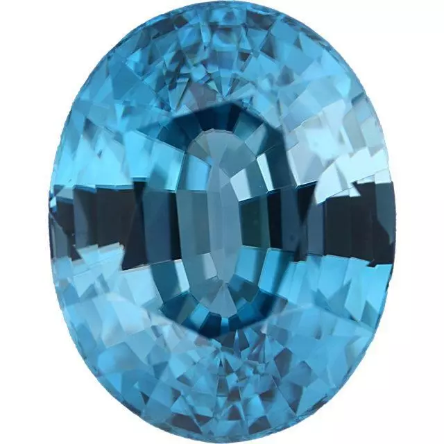 Natural Extra Fine Blue Zircon - Oval - Cambodia - AAA+ Grade