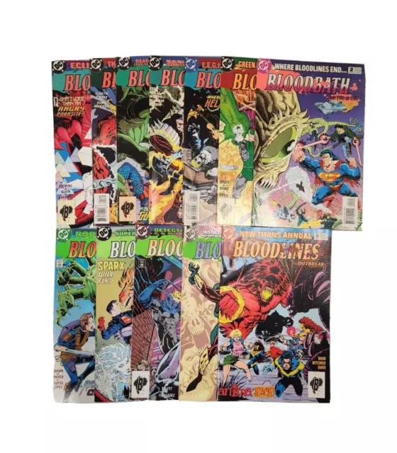 DC Comics Bloodlines Annual Comic Books Superman Batman Huge Lot 1993 #1 #2 #3
