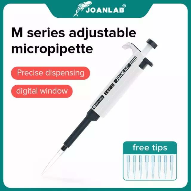 JOANLAB Lab Micro-pipette 0.1ul-5ml Adjustable Single Channel Pipette Pipettor