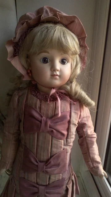 Stunning 22" Bisque-Head Steiner A4 Reproduction Artist Doll Unsigned circa 1990