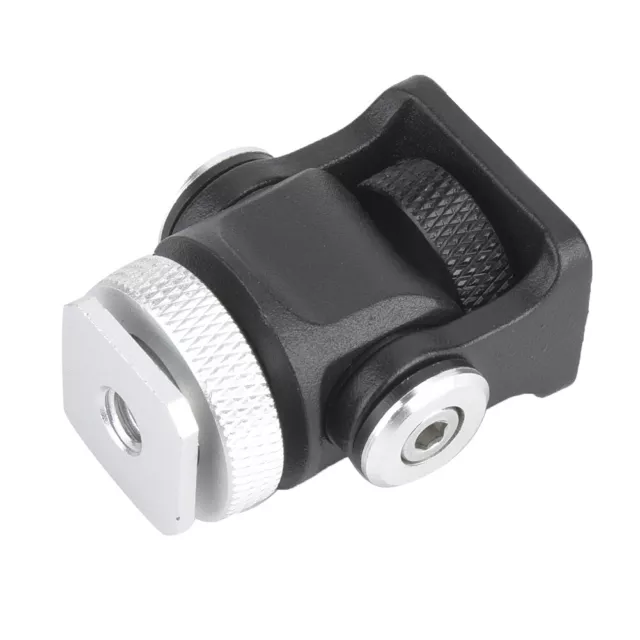 Mini Hot Shoe Mount Monitor Mic Flash Holder 1/4 Inch Screw Camera Bracket QCS