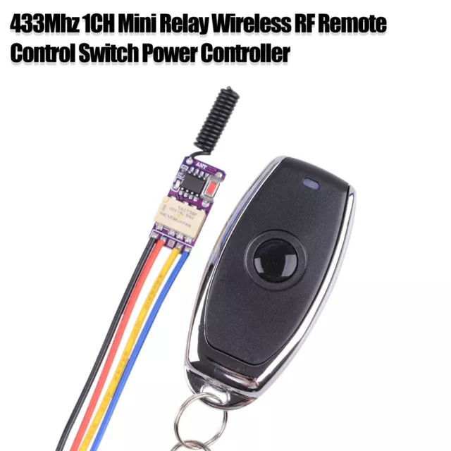433Mhz RF Remote Relais Steuerschalter Scooter Wireless 1CH Empfänger 12V 24V DE