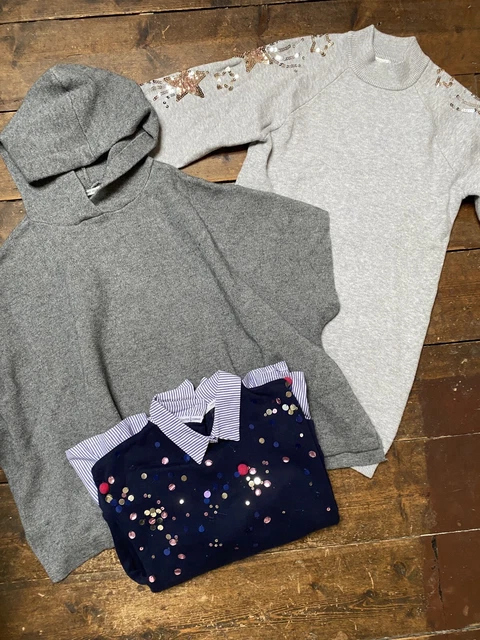 Pacchetto con cappuccio bambina 8 anni Next maglione paillettes abito Zara junior J