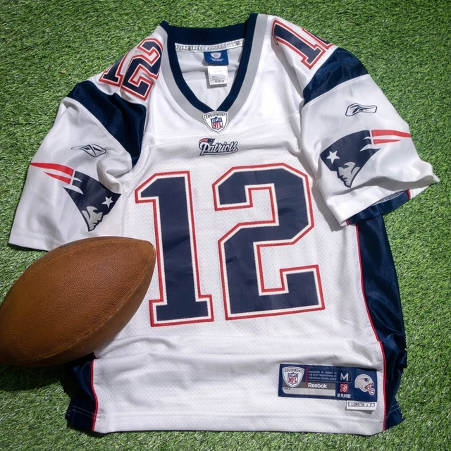 Reebok NFL Tom Brady New England Patriots Jersey | Premier Stitched VTG White M