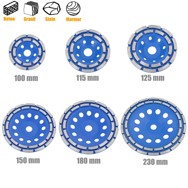 Disco Diamantato Doppio Segmento 125mm | Per Smerigliatrice Angolare | Adatto Per Cemento E Pietra - Foto 4