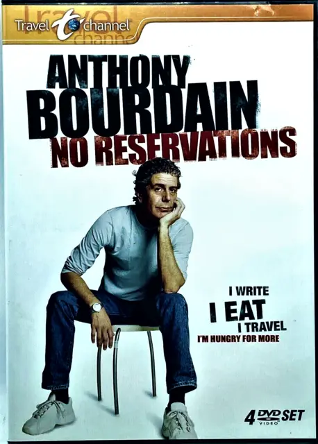 Anthony Bourdain No Reservations DVD 4 Disc Box Set 2007 Travel Channel LIKE NEW