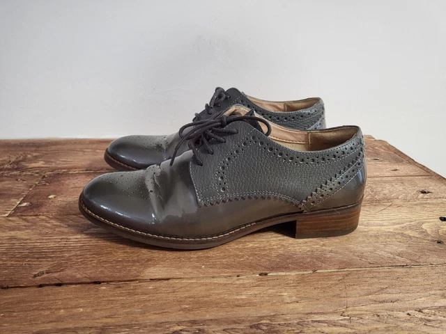 Clarks grey brogues clearance