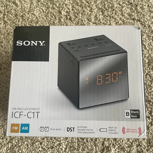 NEW SONY ICFC1 Dual Alarm Digital Clock AM/FM Radio Battery Backup